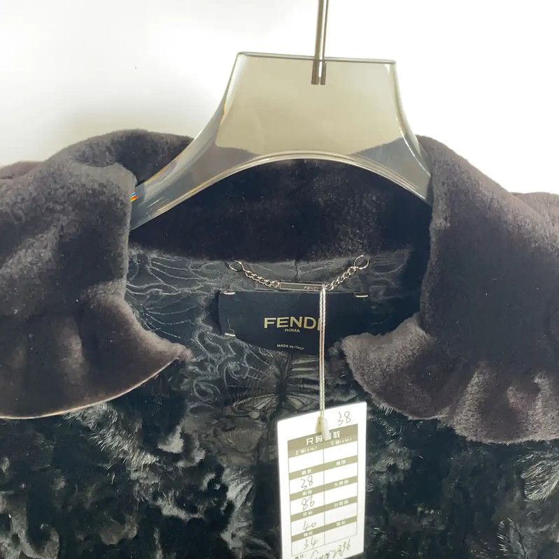 Fendi Fendi Winter Black Mocha Mink Jacket 0089 Size M / US 6-8 / IT 42-44 - 6 Thumbnail