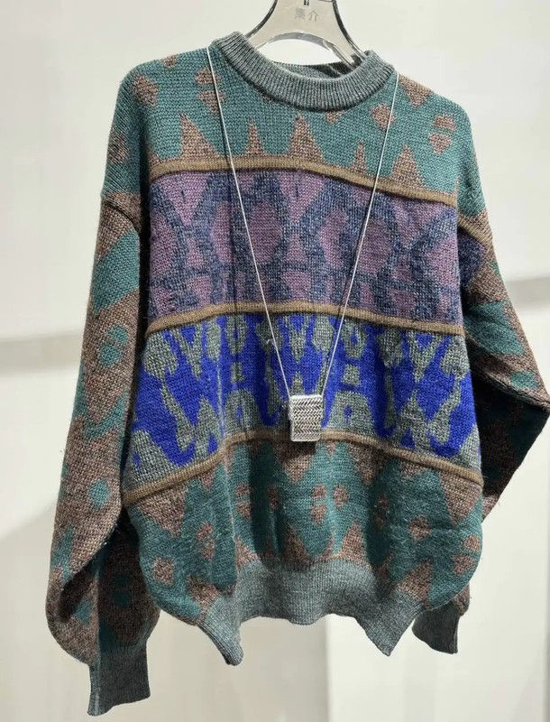 Yves Saint Laurent Yves Saint Laurent Colorful Knit Sweater 0089 Size ONE SIZE - 2 Thumbnail