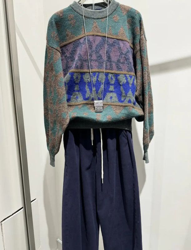 Yves Saint Laurent Yves Saint Laurent Colorful Knit Sweater 0089 Size ONE SIZE - 3 Thumbnail