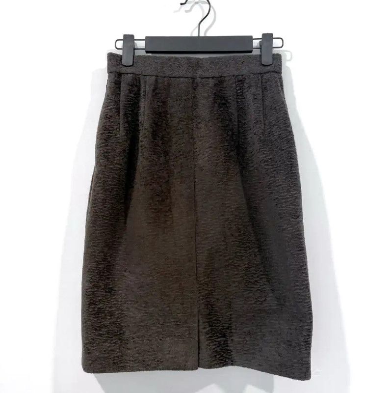 Yves Saint Laurent YSL Gray Polyester Women's Skirt 0089 Size 23" - 3 Thumbnail