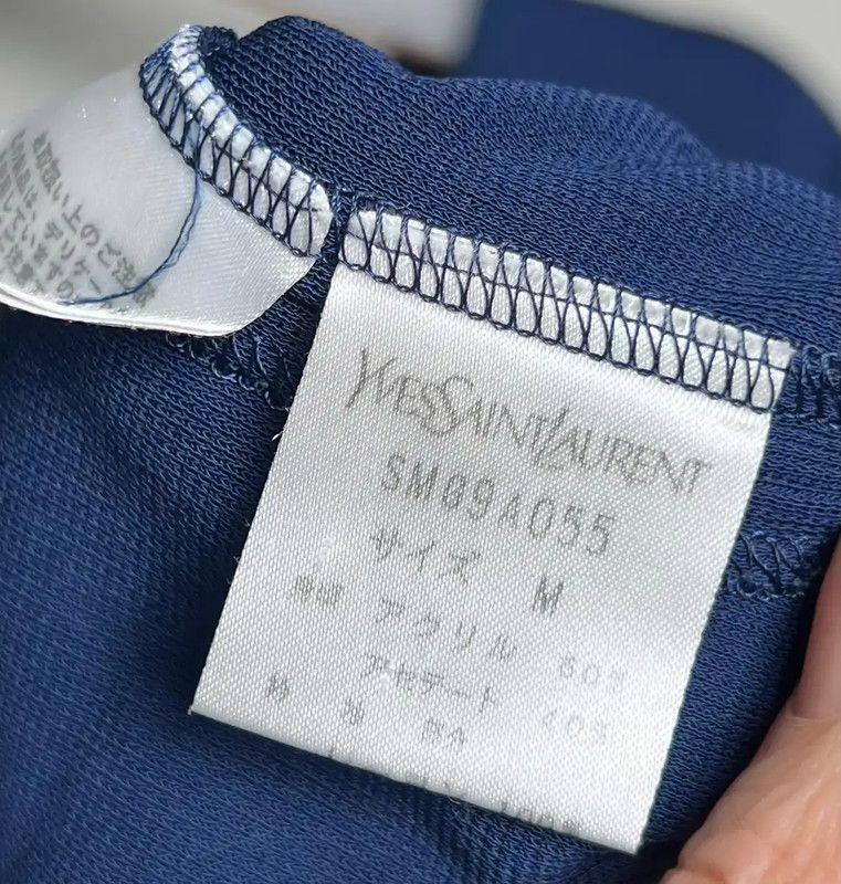 Yves Saint Laurent Yves Saint Laurent Blue Polyester Dress 0089 Size M / US 6-8 / IT 42-44 - 5 Thumbnail