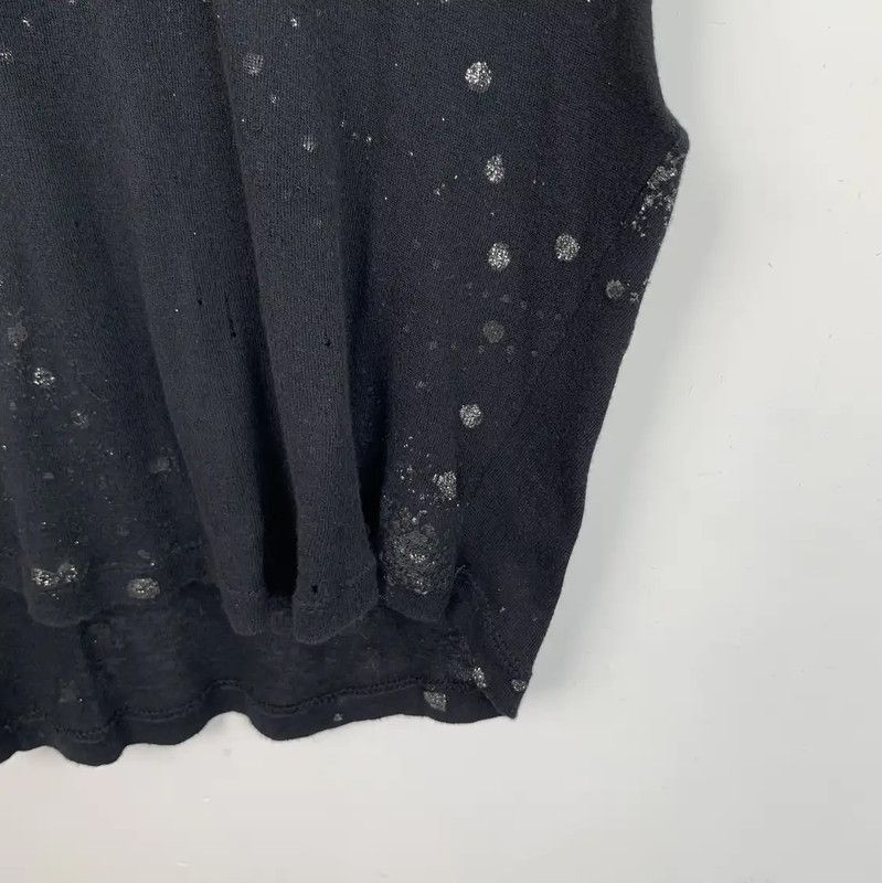 Yves Saint Laurent YSL Black Cotton T-Shirt for Women 0089 Size XS / US 0-2 / IT 36-38 - 4 Thumbnail