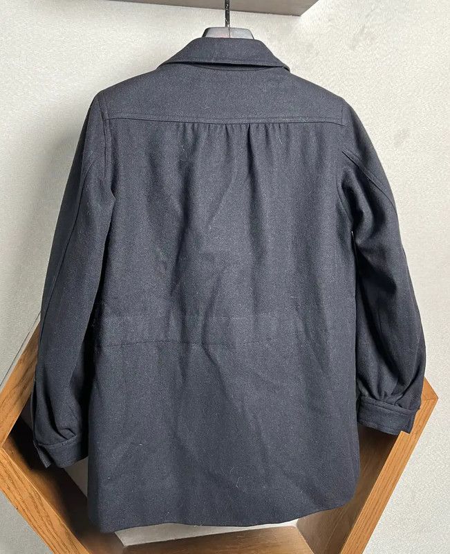 Yves Saint Laurent YSL Black Wool Women's Coat 0089 Size ONE SIZE - 9 Thumbnail