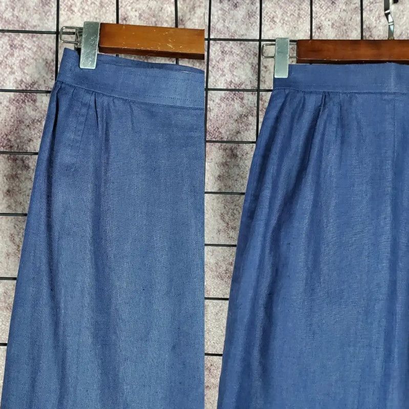 Yves Saint Laurent Yves Saint Laurent Summer Blue Skirt 0089 Size 23" - 6 Thumbnail