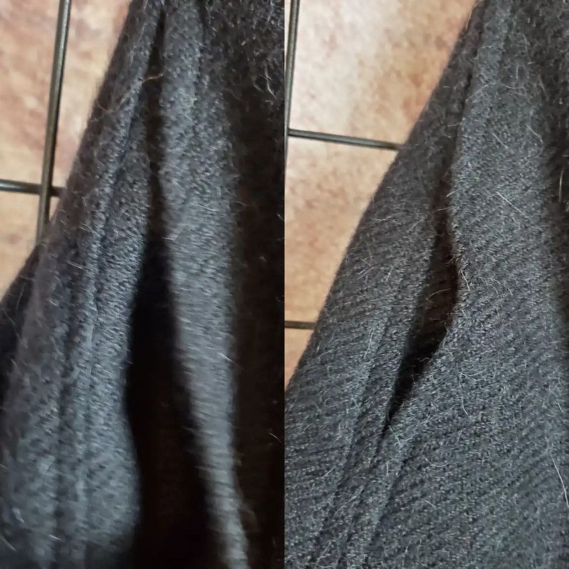 Yves Saint Laurent Yves Saint Laurent Black Wool Midi Skirt 0089 Size 23" - 7 Thumbnail