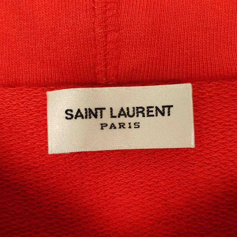 Yves Saint Laurent YSL Orange Cotton Women's Hoodie XS 0089 Size XS / US 0-2 / IT 36-38 - 3 Thumbnail