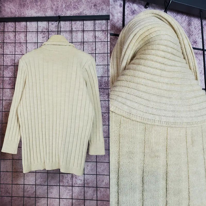 Yves Saint Laurent Yves Saint Laurent Women's Beige Wool Knit Sweater 0089 Size M / US 6-8 / IT 42-44 - 8 Thumbnail