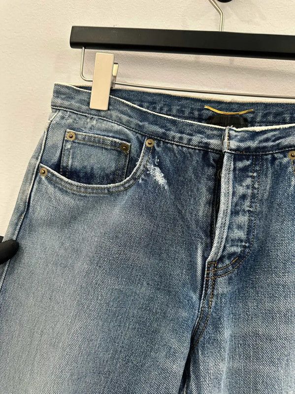 Yves Saint Laurent YSL Blue Denim Women's Jeans Size M 0089 Size 29" - 3 Thumbnail