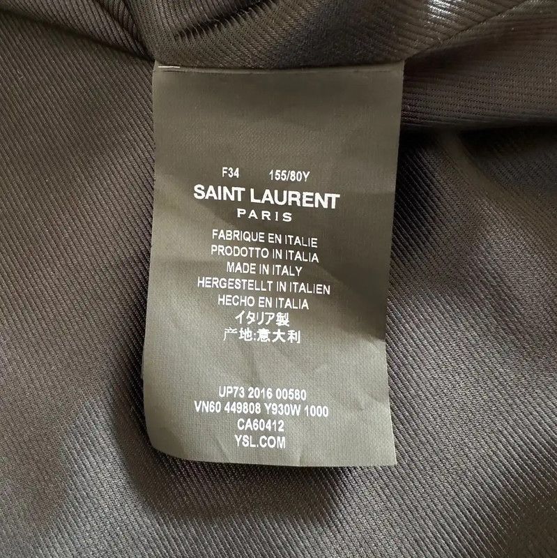 Yves Saint Laurent YSL Black Embroidered Women's Jacket XS Size 0089 Size XS / US 0-2 / IT 36-38 - 7 Thumbnail