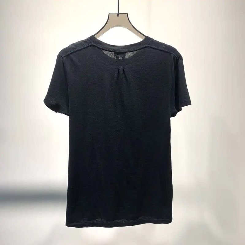 Yves Saint Laurent YSL Black Cotton XS T-Shirt with Graphic Design 0089 Size XS / US 0-2 / IT 36-38 - 2 Thumbnail