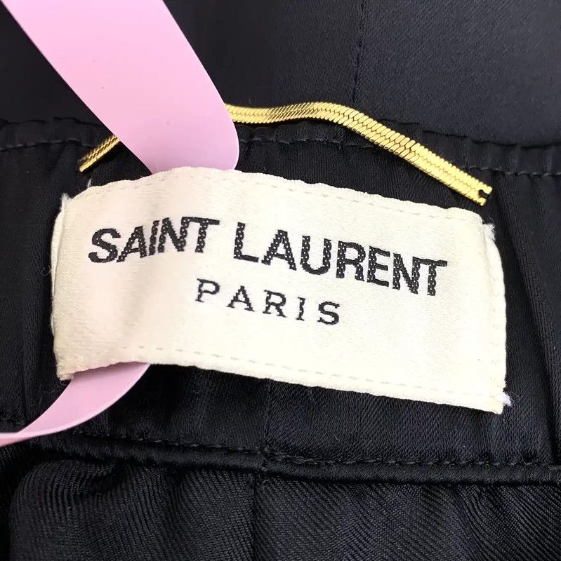 Yves Saint Laurent YSL Black Silk Women's Shorts with Star Details 0089 Size 22" - 5 Thumbnail
