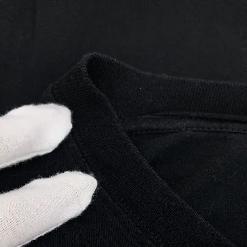 Yves Saint Laurent YSL Black Cotton Tee with Graphic Print 0089 Size L / US 10 / IT 46 - 9 Thumbnail