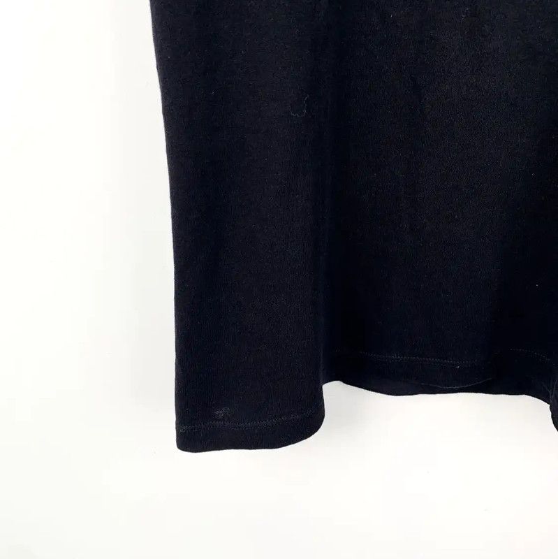 Yves Saint Laurent YSL Black Cotton Graphic Tee for Women 0089 Size M / US 6-8 / IT 42-44 - 5 Thumbnail