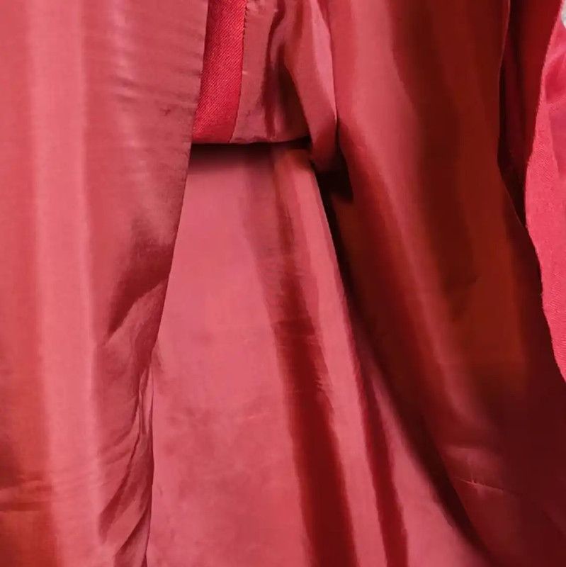 Yves Saint Laurent YSL Red Linen Midi Skirt for Summer 0089 Size 29" - 10 Thumbnail