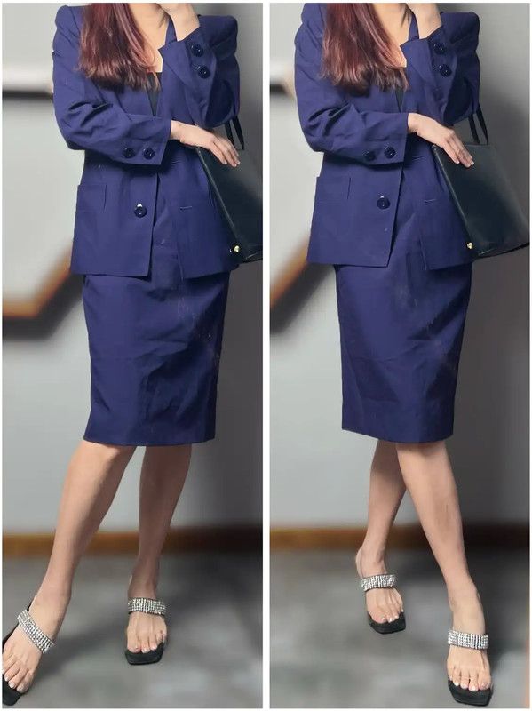 Yves Saint Laurent Yves Saint Laurent Purple Wool Cardigan for Women 0089 Size S / US 4 / IT 40 - 8 Thumbnail