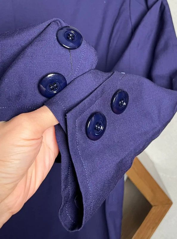 Yves Saint Laurent Yves Saint Laurent Purple Wool Cardigan for Women 0089 Size S / US 4 / IT 40 - 6 Thumbnail