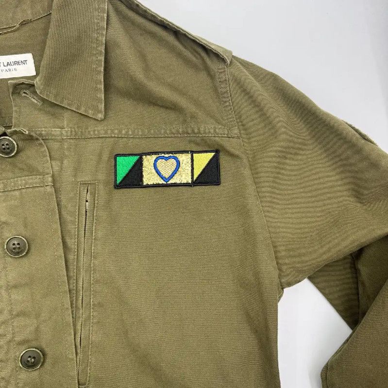 Yves Saint Laurent YSL Military Green Long Sleeve Cardigan 0089 Size S / US 4 / IT 40 - 5 Thumbnail