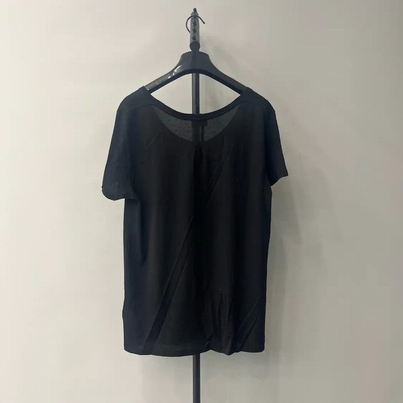 Yves Saint Laurent YSL Black Cotton Short Sleeve T-Shirt 0089 Size L / US 10 / IT 46 - 2 Thumbnail