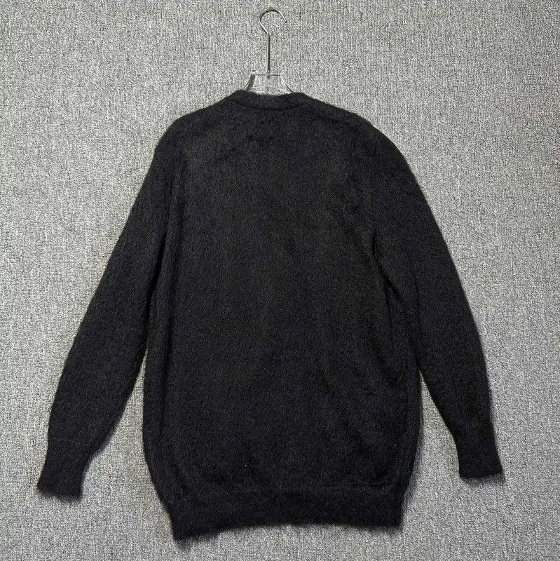 Yves Saint Laurent YSL Black Star Embroidered Mid-Length Cardigan 0089 Size XS / US 0-2 / IT 36-38 - 3 Thumbnail