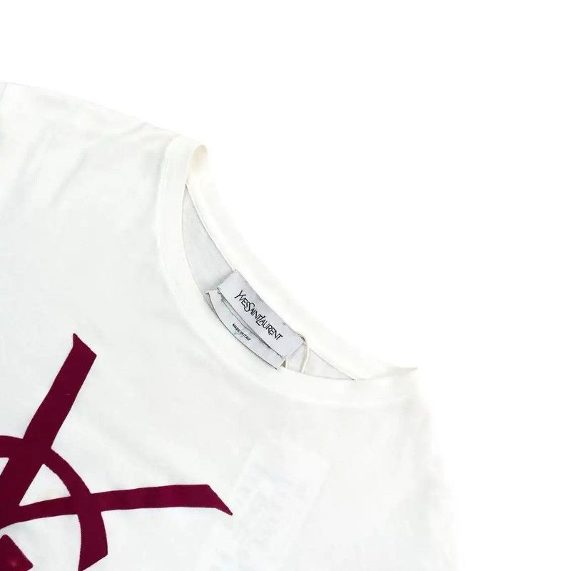 Yves Saint Laurent YSL White Long Sleeve Cotton Sweatshirt 0089 Size M / US 6-8 / IT 42-44 - 3 Thumbnail