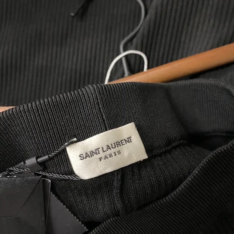Yves Saint Laurent YSL Summer Black Women's Casual Pants 0089 Size 23" - 6 Thumbnail