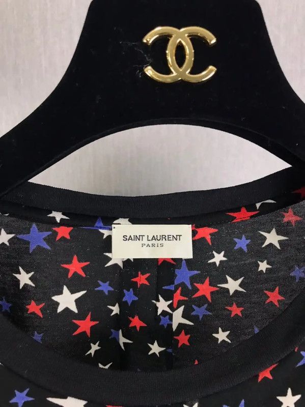 Yves Saint Laurent YSL Colorful Cotton Women’s Top 0089 Size M / US 6-8 / IT 42-44 - 8 Thumbnail