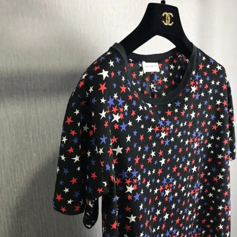 Yves Saint Laurent YSL Colorful Cotton Women’s Top 0089 Size M / US 6-8 / IT 42-44 - 3 Thumbnail
