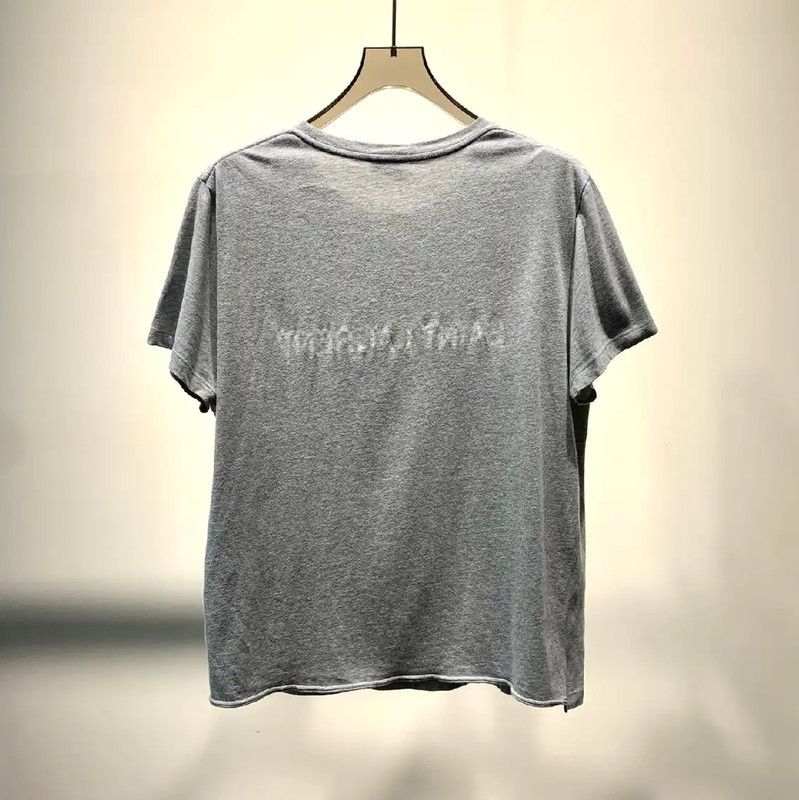 Yves Saint Laurent YSL Gray Oversized Women's T-Shirt 0089 Size XXL / US 16-18 / IT 52-54 - 2 Thumbnail