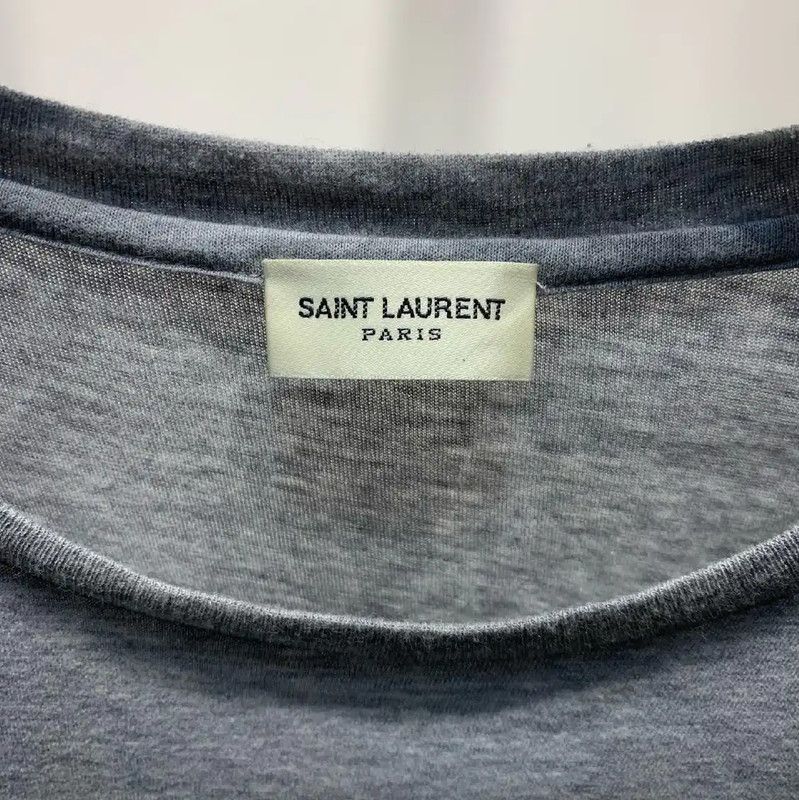 Yves Saint Laurent YSL Gray Oversized Women's T-Shirt 0089 Size XXL / US 16-18 / IT 52-54 - 3 Thumbnail