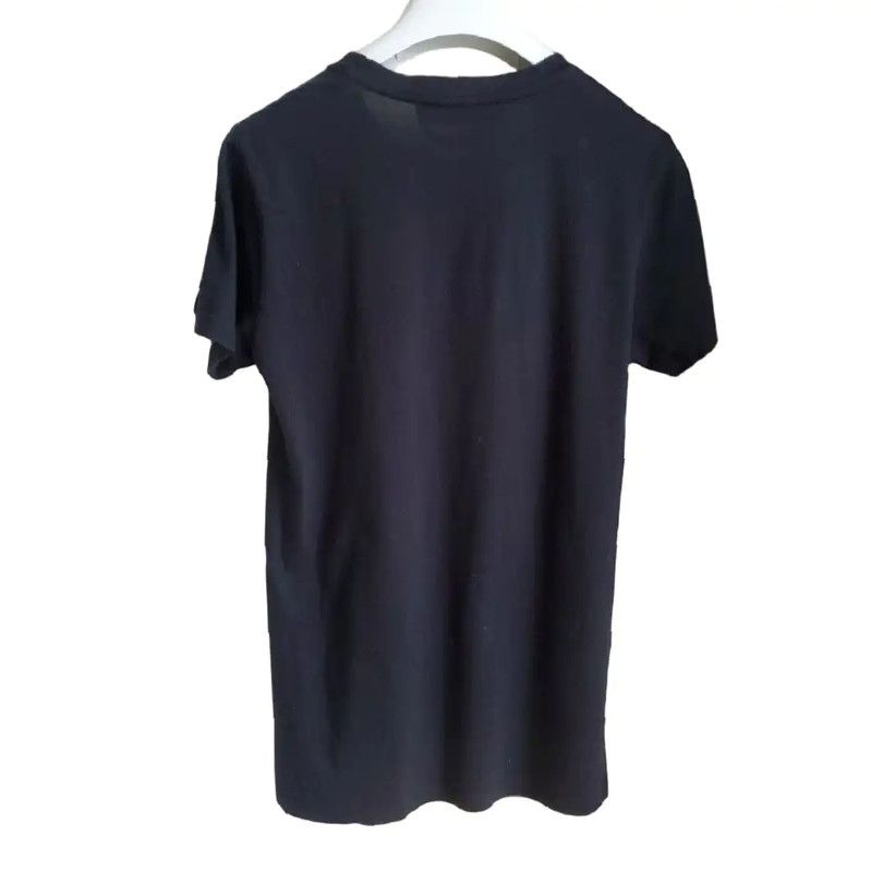 Yves Saint Laurent YSL Black Cotton Logo Short Sleeve T-Shirt 0089 Size S / US 4 / IT 40 - 2 Thumbnail