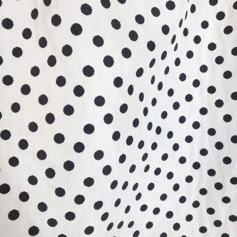 Yves Saint Laurent YSL White Polka Dot Mini Skirt 0089 Size 22" - 6 Thumbnail