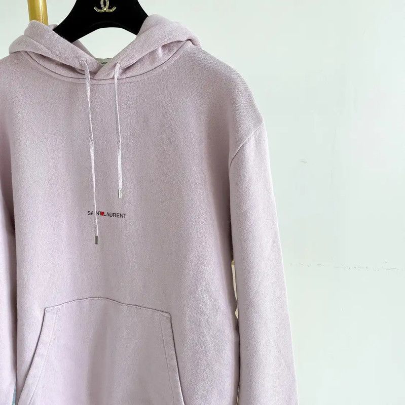 Yves Saint Laurent YSL Light Purple Women's Hoodie for Spring 0089 Size S / US 4 / IT 40 - 4 Thumbnail