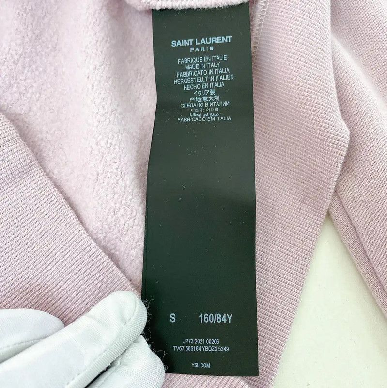 Yves Saint Laurent YSL Light Purple Women's Hoodie for Spring 0089 Size S / US 4 / IT 40 - 9 Thumbnail