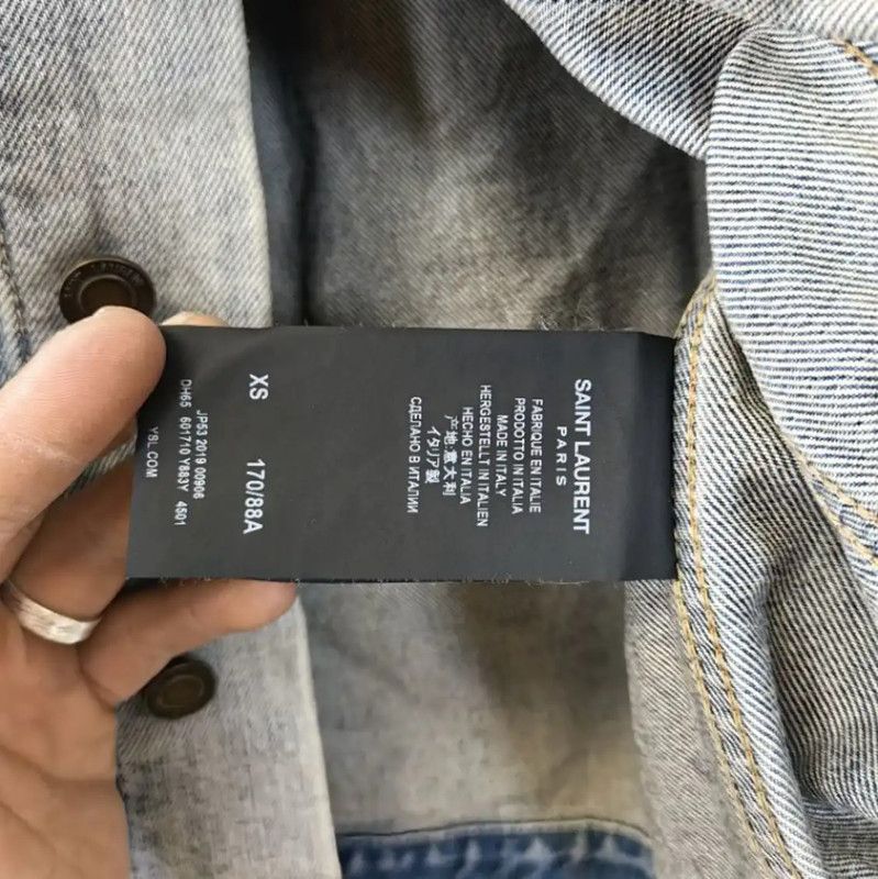 Yves Saint Laurent YSL Light Blue Women's Jacket in XS Size 0089 Size XS / US 0-2 / IT 36-38 - 4 Thumbnail