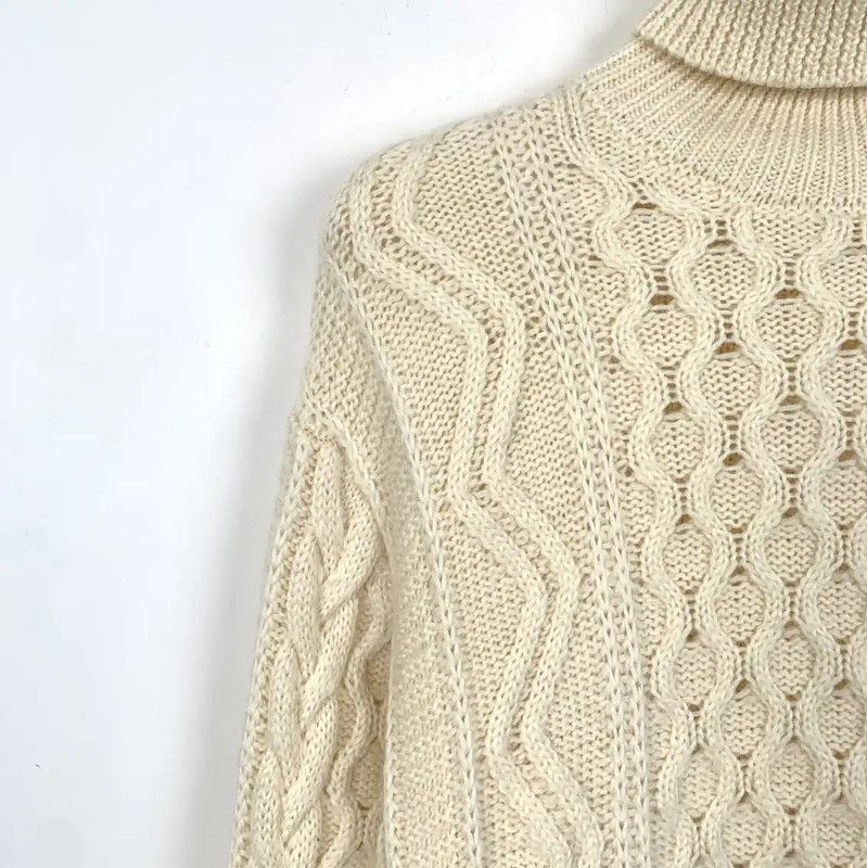 Yves Saint Laurent YSL Beige Knitted Sweater for Women 0089 Size S / US 4 / IT 40 - 3 Thumbnail
