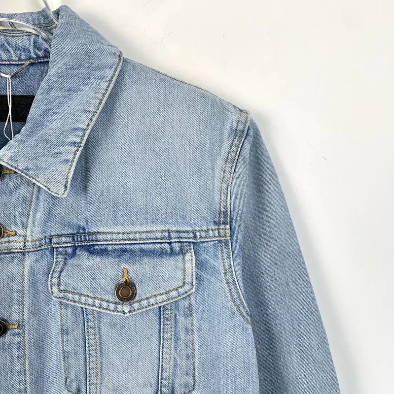 Yves Saint Laurent YSL Blue Women's Jean Jacket Size S 0089 Size S / US 4 / IT 40 - 3 Thumbnail