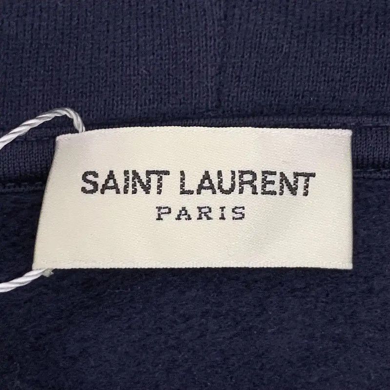 Yves Saint Laurent YSL Navy Cotton Women’s Hoodie 0089 Size S / US 4 / IT 40 - 5 Thumbnail