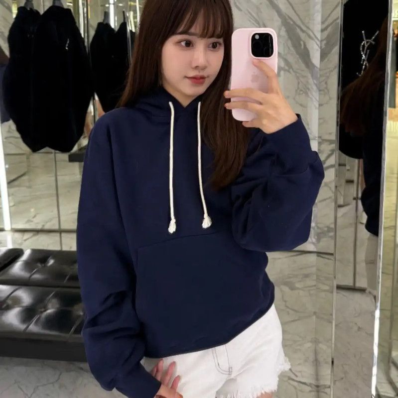 Yves Saint Laurent YSL Navy Cotton Women’s Hoodie 0089 Size S / US 4 / IT 40 - 8 Thumbnail