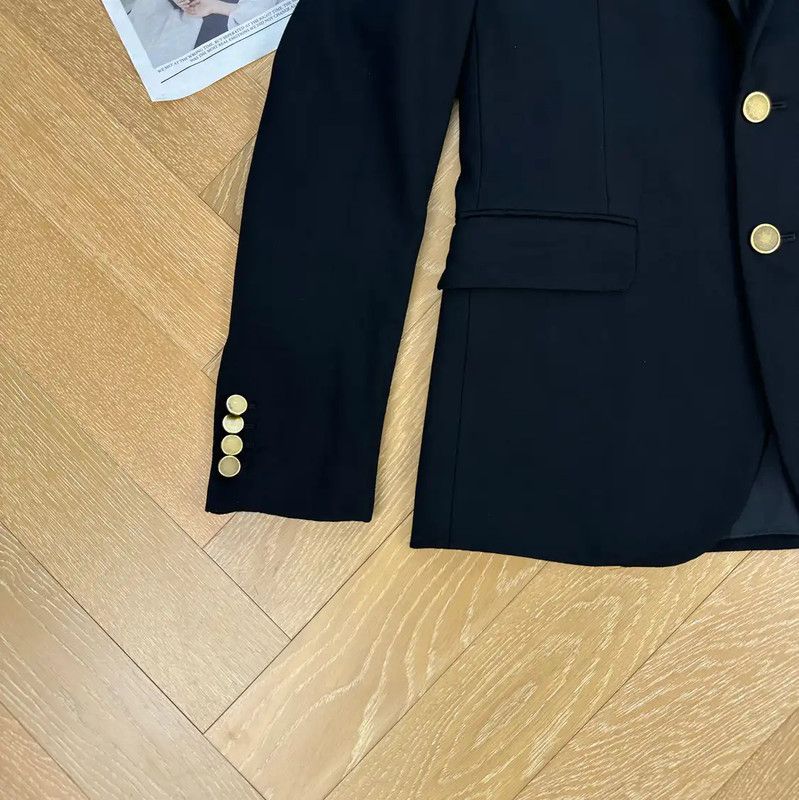 Yves Saint Laurent YSL Black Women's Blazer Size S 0089 Size S / US 4 / IT 40 - 4 Thumbnail