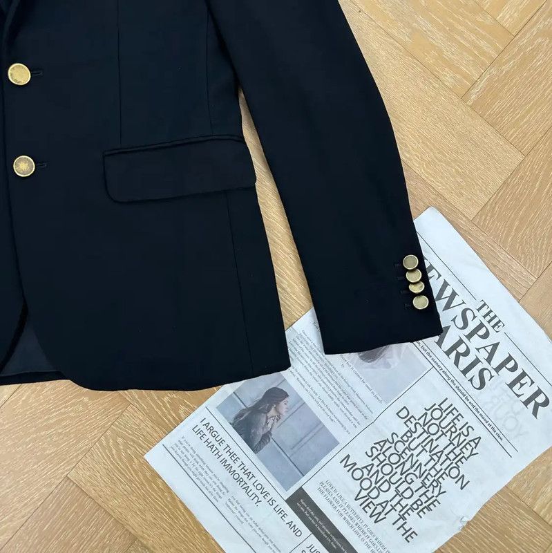 Yves Saint Laurent YSL Black Women's Blazer Size S 0089 Size S / US 4 / IT 40 - 3 Thumbnail