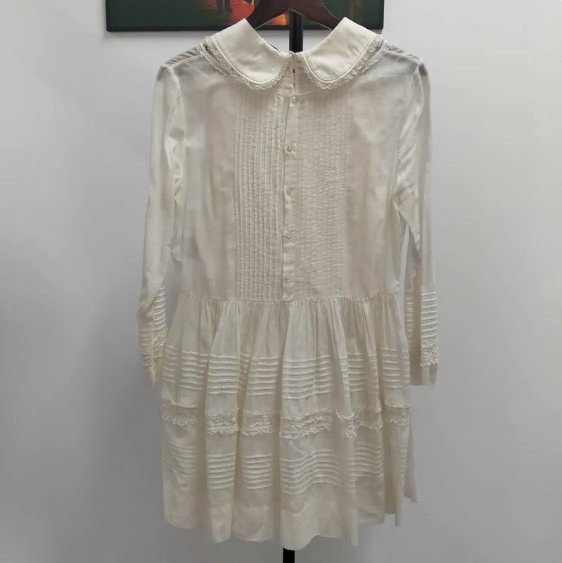 Yves Saint Laurent YSL Spring Autumn Cotton A-Line Dress 0089 Size M / US 6-8 / IT 42-44 - 2 Thumbnail