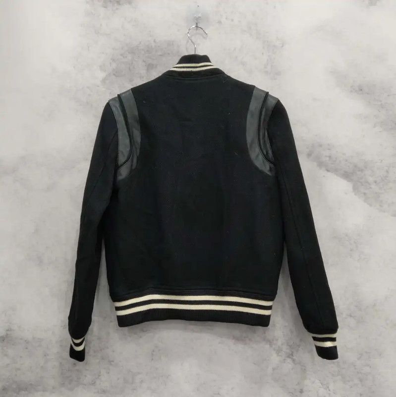Yves Saint Laurent YSL Black Wool Women's Jacket 0089 Size M / US 6-8 / IT 42-44 - 2 Thumbnail