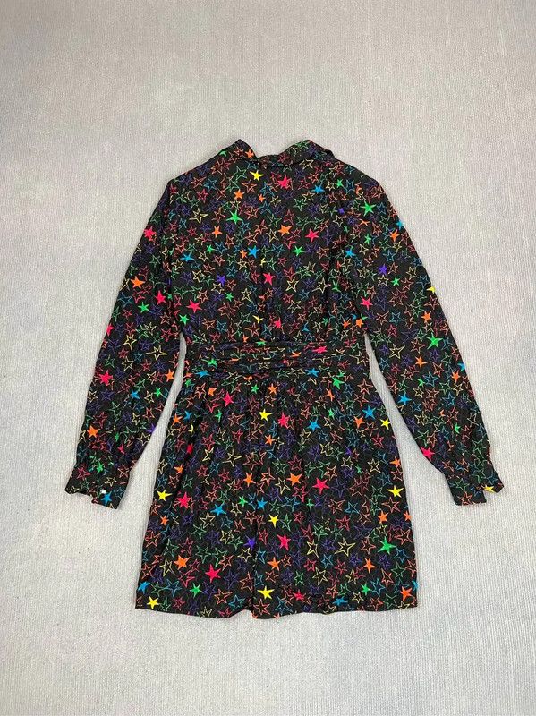 Yves Saint Laurent YSL Colorful Star Print Dress for Women 0089 Size M / US 6-8 / IT 42-44 - 2 Thumbnail