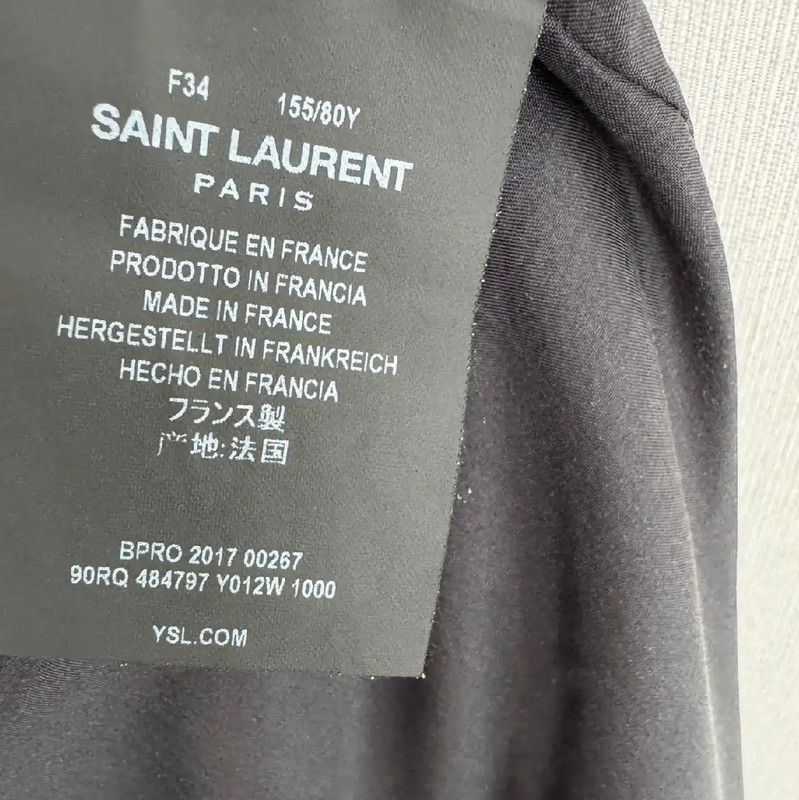 Yves Saint Laurent YSL Black Women's Dress Size S 0089 Size S / US 4 / IT 40 - 4 Thumbnail