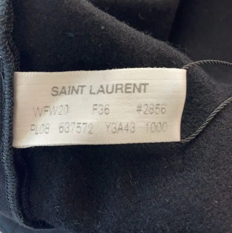 Yves Saint Laurent Yves Saint Laurent Black Cotton Casual Pants 0089 Size 27" / US 4 / IT 40 - 5 Thumbnail