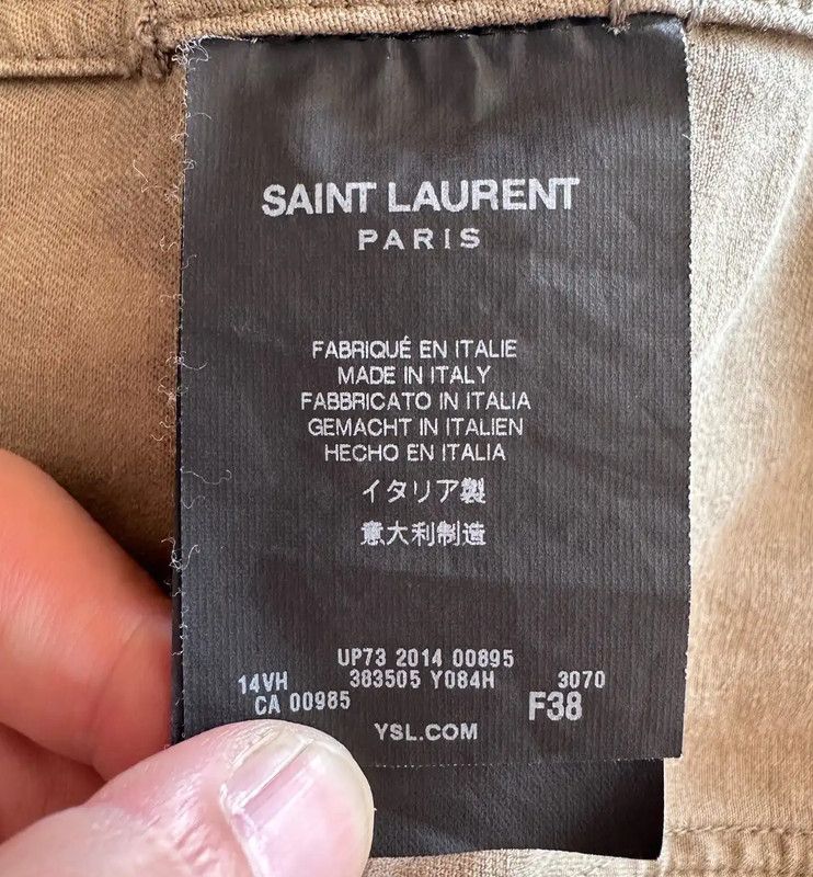 Yves Saint Laurent Saint Laurent Army Green Cotton Jacket 0089 Size M / US 6-8 / IT 42-44 - 8 Thumbnail