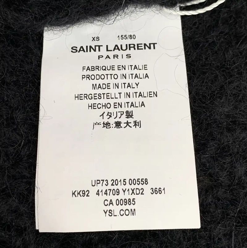 Yves Saint Laurent YSL Multi-Color Mohair Knit Sweater 0089 Size XS / US 0-2 / IT 36-38 - 6 Thumbnail