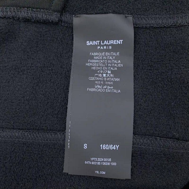 Yves Saint Laurent YSL Black Cotton Casual Pants for Women 0089 Size 23" - 8 Thumbnail