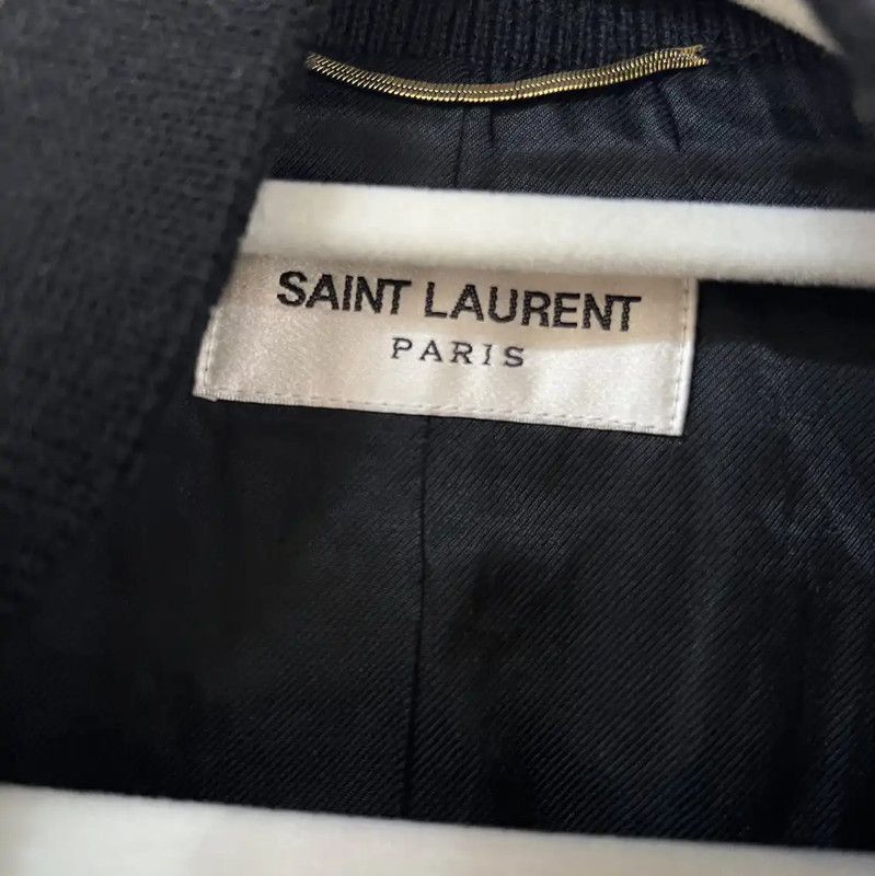 Yves Saint Laurent YSL Black Wool Women's Jacket 0089 Size M / US 6-8 / IT 42-44 - 4 Thumbnail