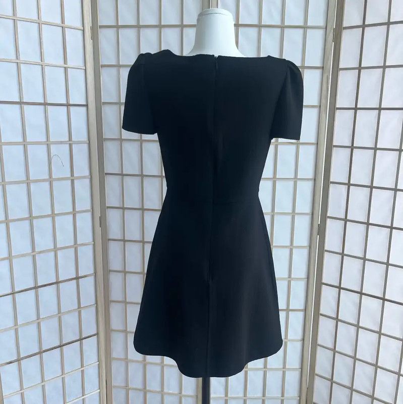 Yves Saint Laurent YSL Black Cotton Women's Dress Size S 0089 Size S / US 4 / IT 40 - 2 Thumbnail